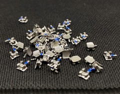 50 Dental Orthodontic Bracket Metal Braces Mini Roth 022 Slot Hooks 345 In Bulk