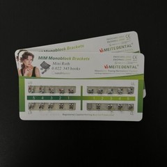 5 Sets Dental Orthodontic Metal Brackets MIM Monoblock Mini Roth 022 345 hooks