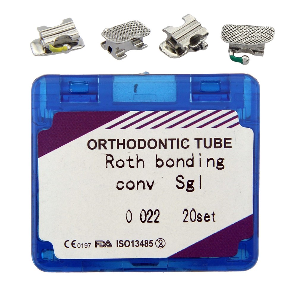 80PCS Dental Orthodontic 1st Molar Buccal Tubes Convertible Roth 0.022 Bondable