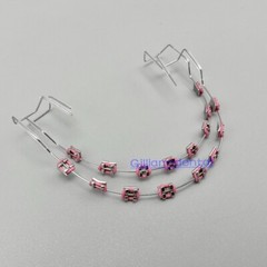 Dental Temporary Tooth Decoration With Metal Brackets&Orthodontic Ligature Ties