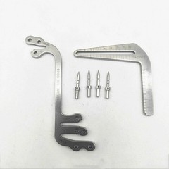 1Kit Tooth Measuring Ruler Tool Dental Implant Guide set Calipers Bone Ridge S+L