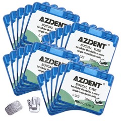 AZDENT Dental Orthodontic 1st/2nd Molar Buccal Tubes Roth/MBT 022/ 018 Bondable