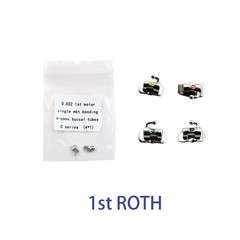 4-400pcs Dental Orthodontic Buccal Tubes Molar Bracket Roth MBT 1st/2nd Bondable