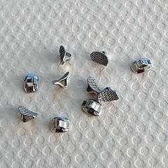 Dental Orthodontic Direct Bond Eyelet Rectangular Mesh Base Lingual Buttons
