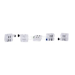 Dental Monocrystalline Sapphire Brackets Crystal Clear Mini Roth 022 Hooks 345