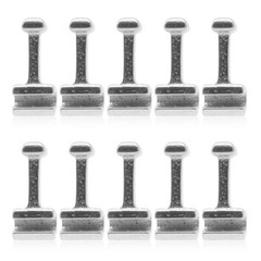 Dental Stainless Steel Orthodontic Crimpable Arch Hooks Long/Medium/Short Tube