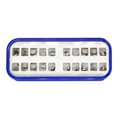 5×Dental orthodontic 20pcs/pack metal bracket brace mini roth 018 345 with hook
