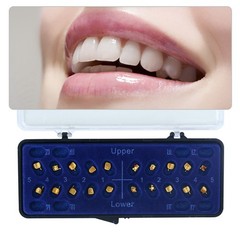Dental Orthodontic Brackets Braces Golden Type Mini Roth/MBT 022 Hooks 345