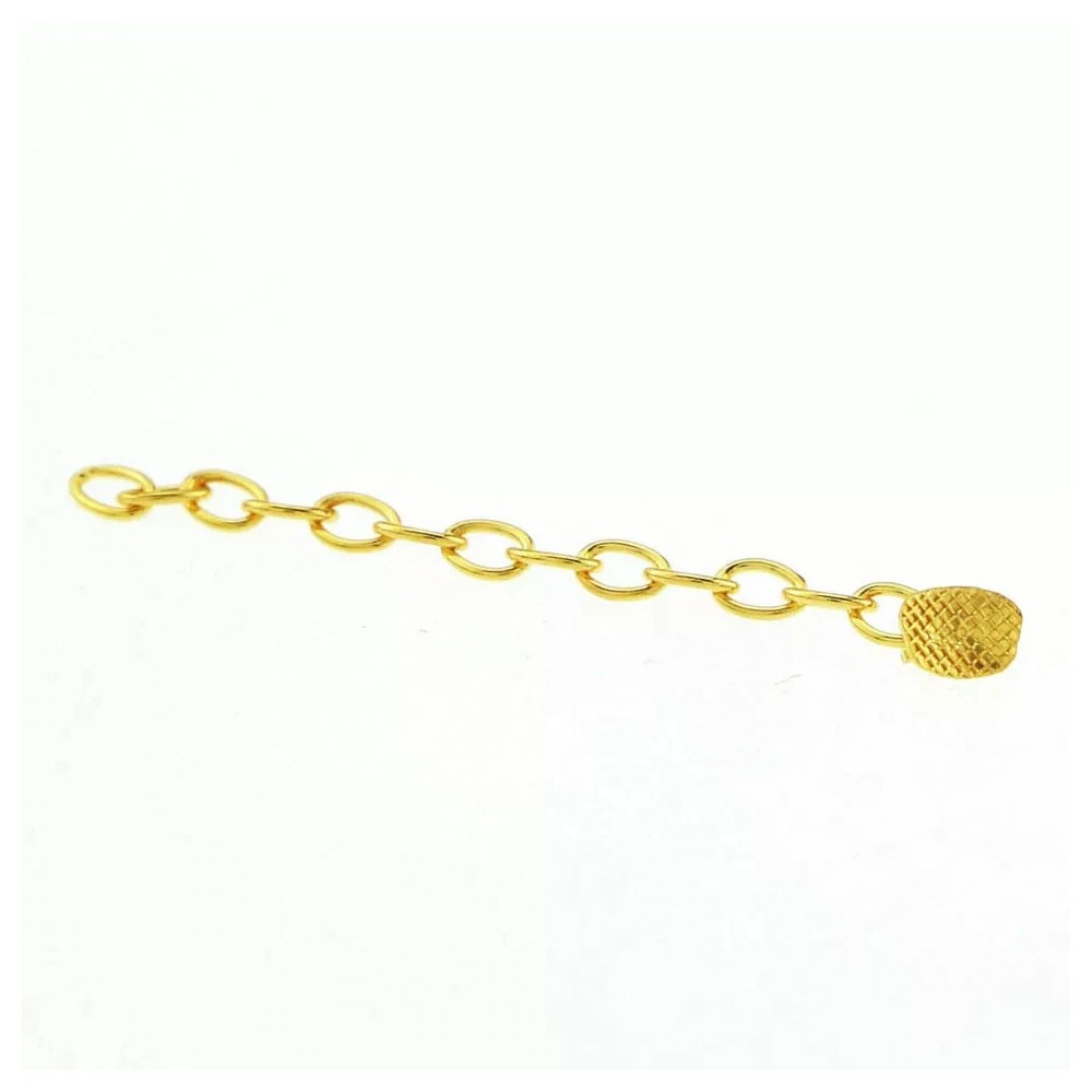 Dental Ortho Traction Chain Gold Plated Lingual Buttons Rectangle/Round