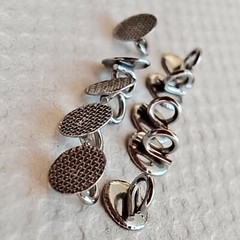 Dental Orthodontic Lingual Buttons Direct Bond Eyelets Round Mesh Base Brackets