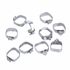 80Pcs Dental Ortho 1st Molar Roth.022 Buccal Tube with Bands 35#-39+# Convertibl