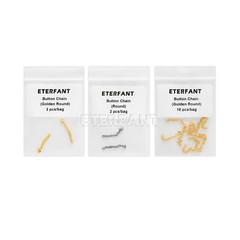 ETERFANT Dental Lingual Buttons Round/Rectangular/Lingual Button Chains Bondable