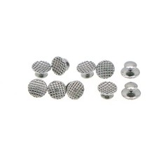 US 100Pcs Dental Metal Lingual Buttons Bondable for Orthodontic Round Mesh Base
