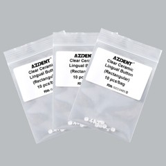 Dental Ortodoncia Composite Cerámica Transparente Botone Linguales para Bondable