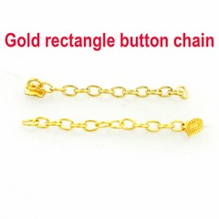 10pcs Gold Dental Orthodontic Traction Chain Lingual Button Chain RoundRectangle