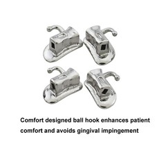 Dental Orthodontic Buccal Tubes 1st 2nd Molar Roth MBT 022 Laser Marked 40pcs