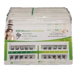100 Sets Dental Orthodontic Brackets MIM Monoblock Mini Roth MBT 022 345 Hooks
