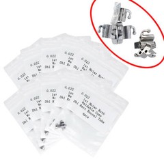 1-60packs Dental Orthodontic weldable Roth 022 Double Rect Buccal Tube 1st molar