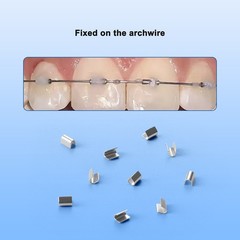 50Pcs Dental médico Ortodoncia Crimpable Paras Split/Mini Type Crimpable Stops