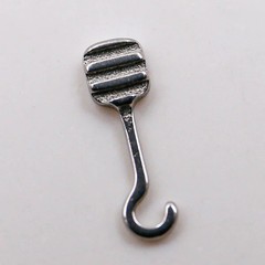 10 Pieces Bondable Sliding Crimpable Hook Long Curved Left/Right 10Pcs/pack