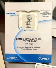 Ormco Damon Orthodontic Copper Ni-Ti Wire – Size .014 Round w/stops – Box of 10