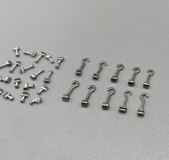 Dental Orthodontic Crimpable Hook Torque Spring Lingual Buttons Long Short Stop