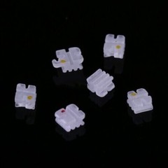 20Pack Dental Orthodontic Ceramic Brackets Braces 5/5 ROTH Slot .022 Hooks 3-4-5