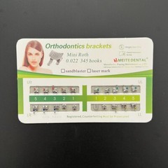 10 Packs Dental Orthodontic Metal Mesh Base Brackets Mini Roth .022 345 hooks CE