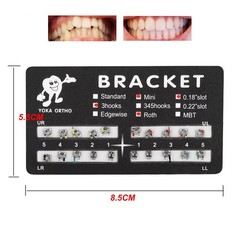 YOKA Dental Ortho Metal Brackets Braces Mini/Standard Roth/MBT 022/018 3/345 H