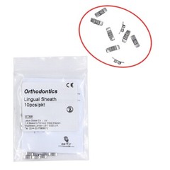 10 packs 10pcs/pack Dental Orthodontic Stainless steel Lingual Sheath No hook