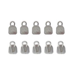 Dental Orthodontic Lingual Buttons Bondable Ceramic Rectangular Base 10Pcs