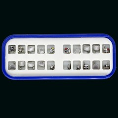 5×Dental orthodontic 20pcs/pack metal bracket brace mini roth 018 345 with hook
