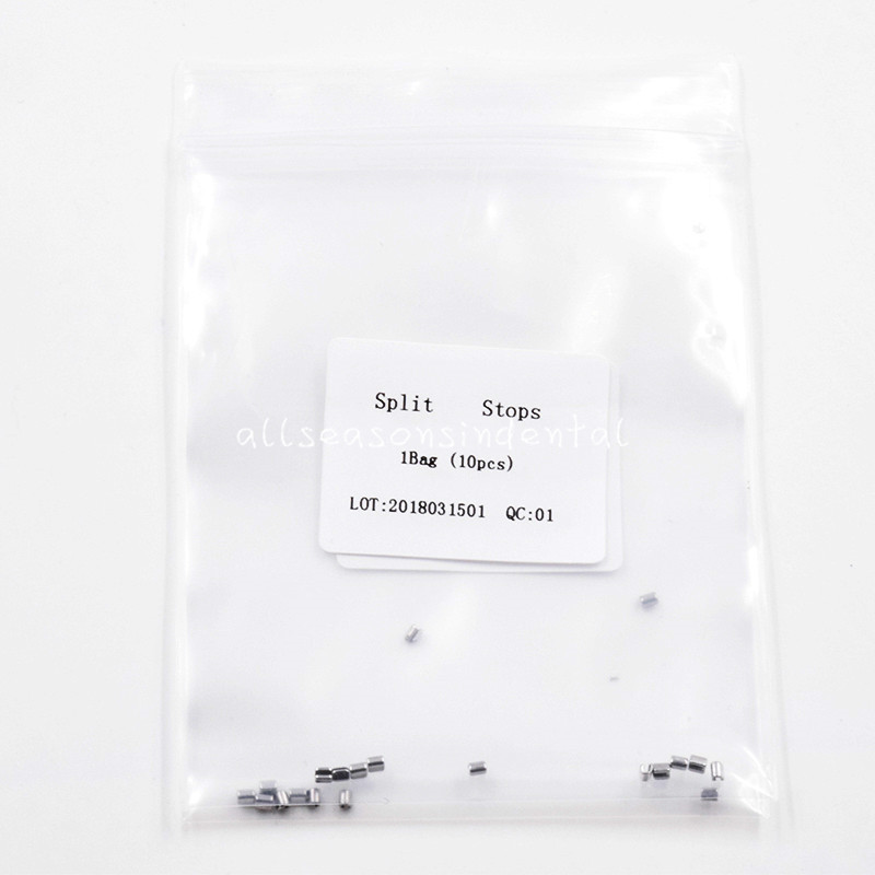 100 Pcs Dental Orthodontic Crimpable Hook Split Sliding Stops Universal Type
