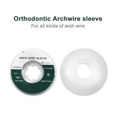 Dental Orthodontic Archwire Sleeve Elastic Protective Tube Soft Bumper Grey