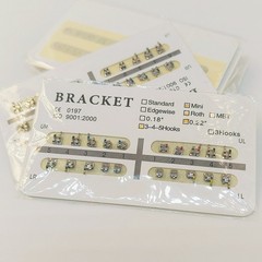 10Packs Dental Brackets Brace Monoblock Orthodontic Metal Hook 022 018 Roth/MBT