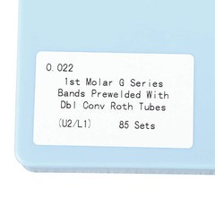 85Kit Dent Orthodontic Bands Buccal Tube Prewelded Double 022 Roth 1st Molar
