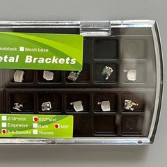 5Sets Dental Orthodontic Metal Brackets Mini MBT 022 345 hooks Mesh Base Bracket
