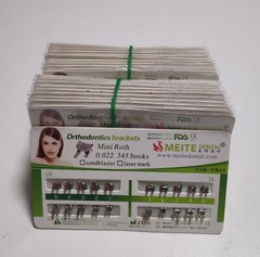 100Sets Dental Orthodontic Brackets Mini Roth/MBT/Edgewise 022/018 345/no Hooks
