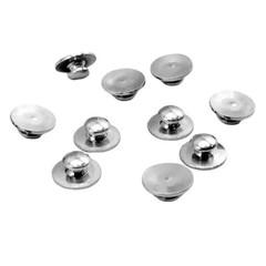 10x Dental Orthodontic Metal Lingual Buttons Bondable Round Mesh Base for Braces