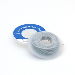 Dental Orthodontic Archwire Sleeve Elastic Protective Tube Arch Wire 0.030 Grey