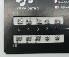 100Sets Dental Orthodontic Metal Brackets Mini Roth 022 Slot 345 hooks Mesh Base