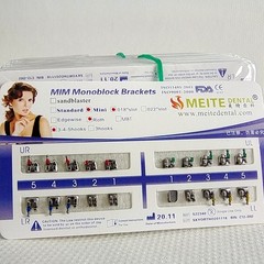50 Packs Dental Orthodontic Bracket Braces Mini Roth 018 Hooks 3-4-5 Monoblock