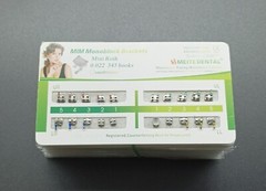 50Set Dental Orthodontic MIM Monoblock Brackets Mini Roth/MBT/Edgewise 022 345
