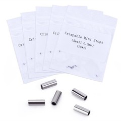 5 Bags Dental Orthodontic Crimpable Hook Long Hooks Stainless MINI Stops 0.5mm