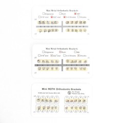 20 Pcs/Pack Orthodontic Dental Edgewise/ROTH/MBT Mini/Standard Bracket Braces