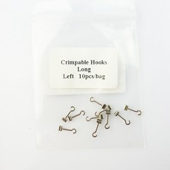 Dental Ortho Crimpable Hook Orthodontic Open Surgical Long Hook Right/Left 10Pcs