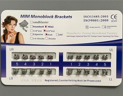 10 Sets Dental Orthodontic Metal Brackets MIM Monoblock Mini Roth 022 no hooks