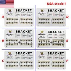 Dental Orthos Brackets Braces Metal Mini/Standard Roth/MBT 022 Hooks 3/345 ns