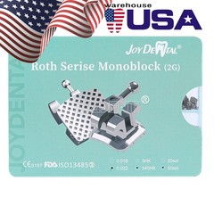50 Sets AZDENT Dental Orthodontic MIM Monoblock Brackets Brace Roth.022 345 HOOK