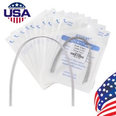 10 XDental Ortho Super Elastic Niti Arch Wires Round Ovoid Form/ Dental Brackets